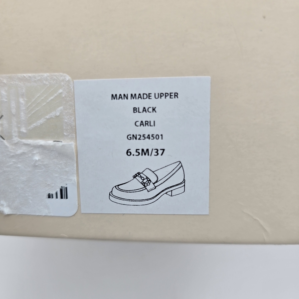 Like-New BCBGeneration Carli Crystal Bit Loafers, Black, 6.5M - Picture 3 of 16